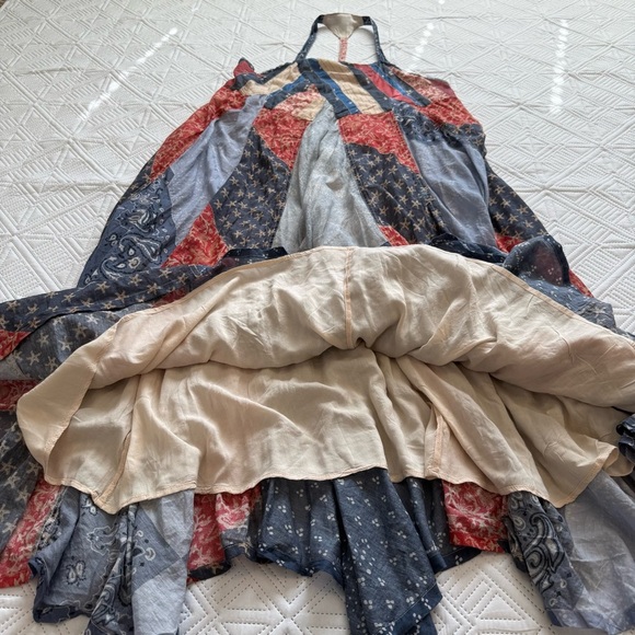 Free People Heritage Freedom Maxi Dress In Americana Combo Size Medium - Picture 6 of 12